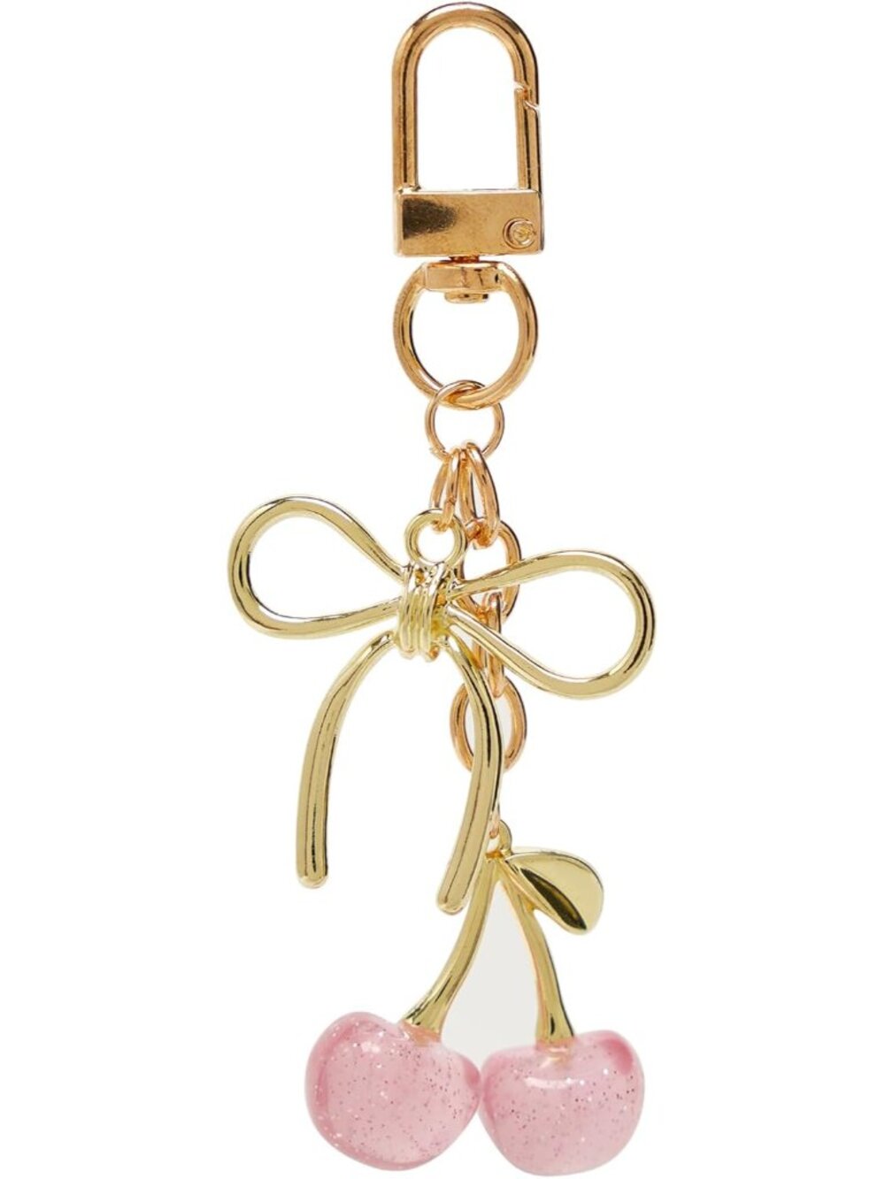Cherry Keychain Cute Bag Charm Women Leather Keyring Car Keys Gift Mother's Day